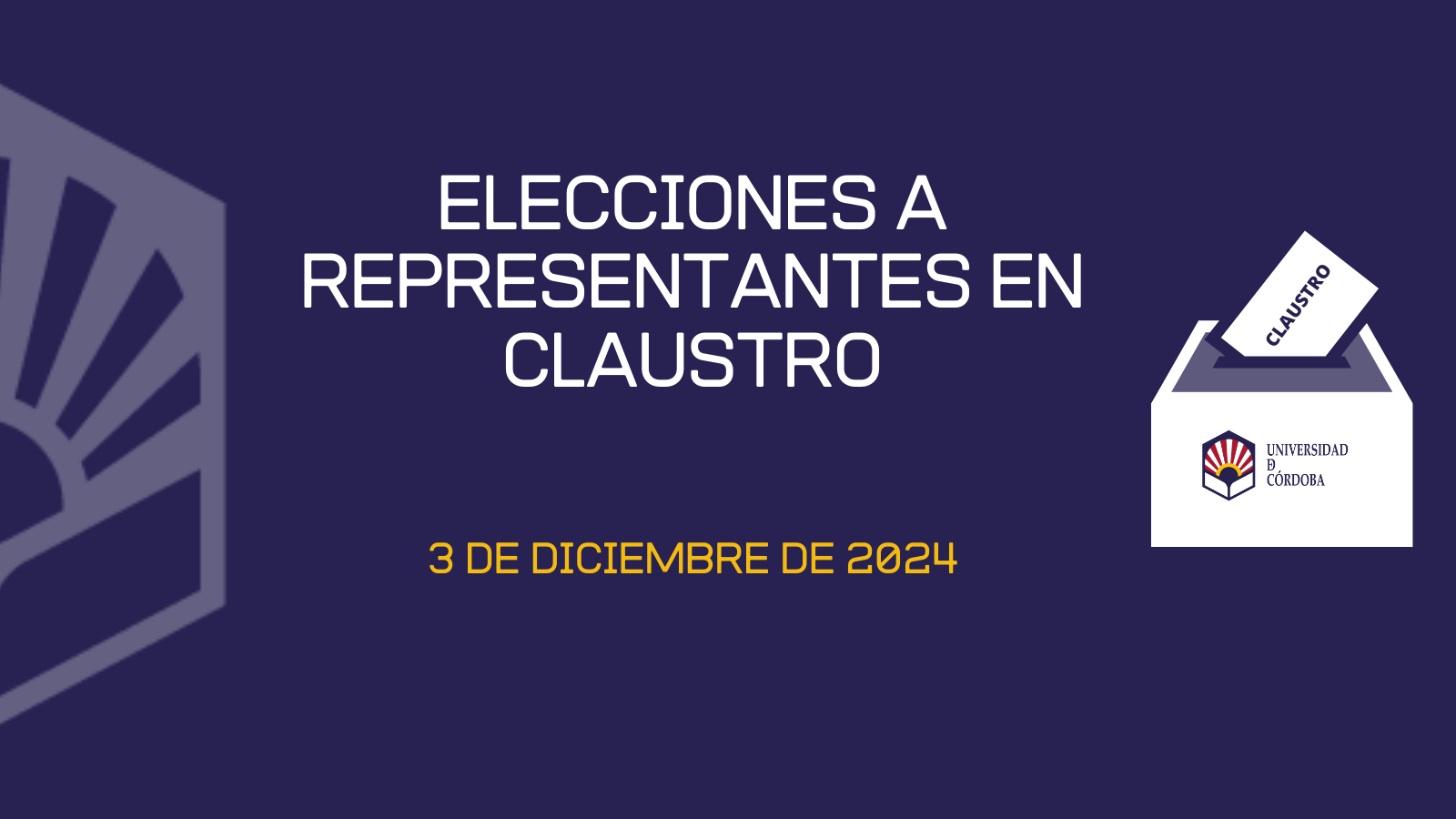 Elecciones a Representantes en Claustro