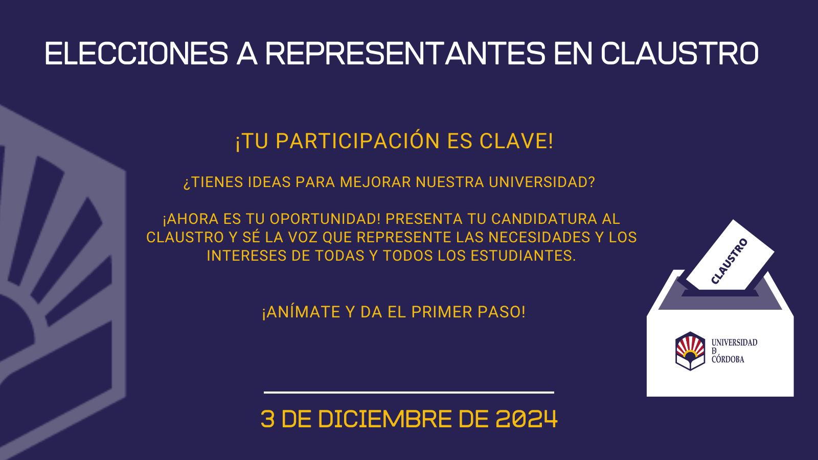 Elecciones a Representantes en Claustro